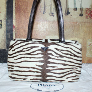 prada zebra print handbag